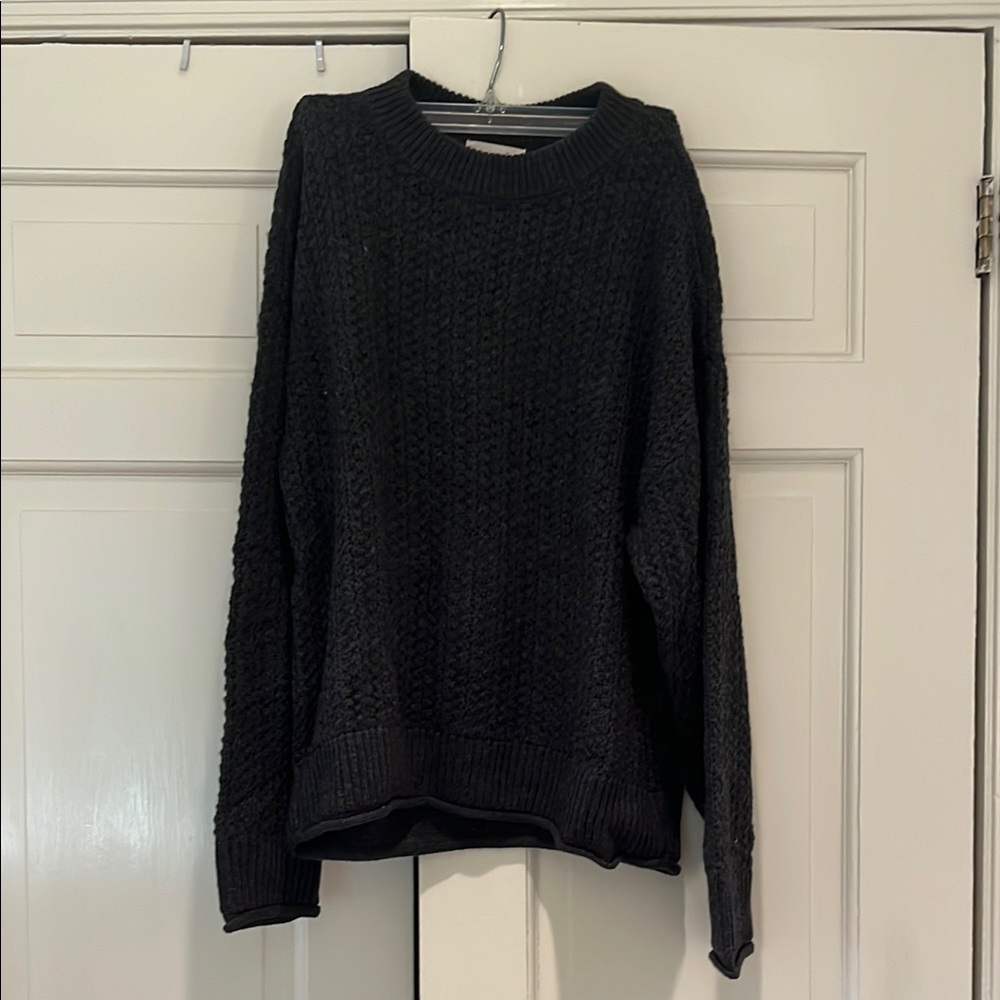 Cozy Gray Knit Sweater
